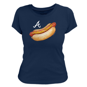 Atlanta Braves Hot Dog Women's Tee Shirt