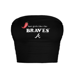 Atlanta Braves Hot Girls Crop Tube Top