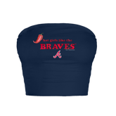 Atlanta Braves Hot Girls Crop Tube Top