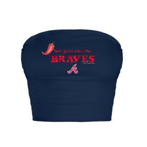 Atlanta Braves Hot Girls Crop Tube Top