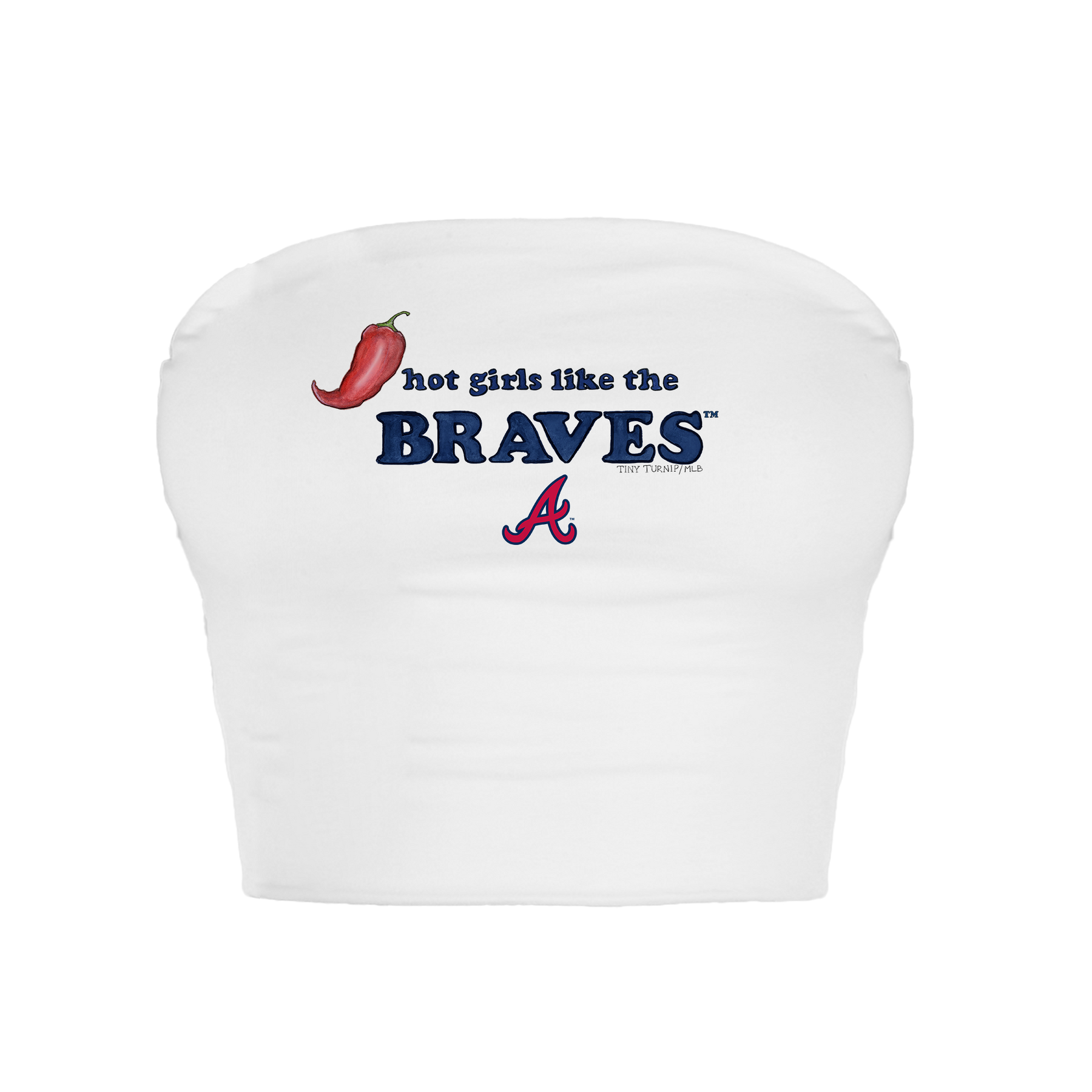 Atlanta Braves Hot Girls Crop Tube Top