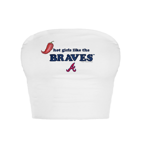 Atlanta Braves Hot Girls Crop Tube Top