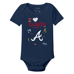 VIP I Heart Player w/ Name, Number - Short Sleeve Snapper - Tiny Turnip