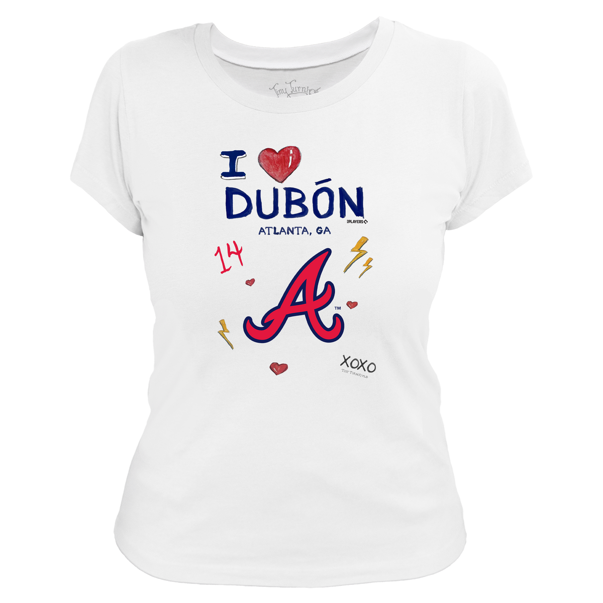 VIP I Heart Player w/ Name, Number - Women's Tee Shirt - Tiny Turnip
