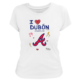 VIP I Heart Player w/ Name, Number - Women's Tee Shirt - Tiny Turnip