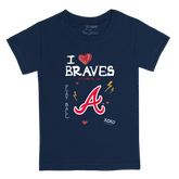 I Heart Braves Kid's Tee Shirt - Tiny Turnip