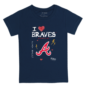 I Heart Braves Kid's Tee Shirt - Tiny Turnip