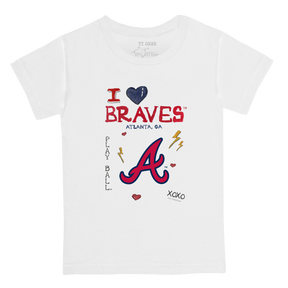 I Heart Braves Kid's Tee Shirt - Tiny Turnip