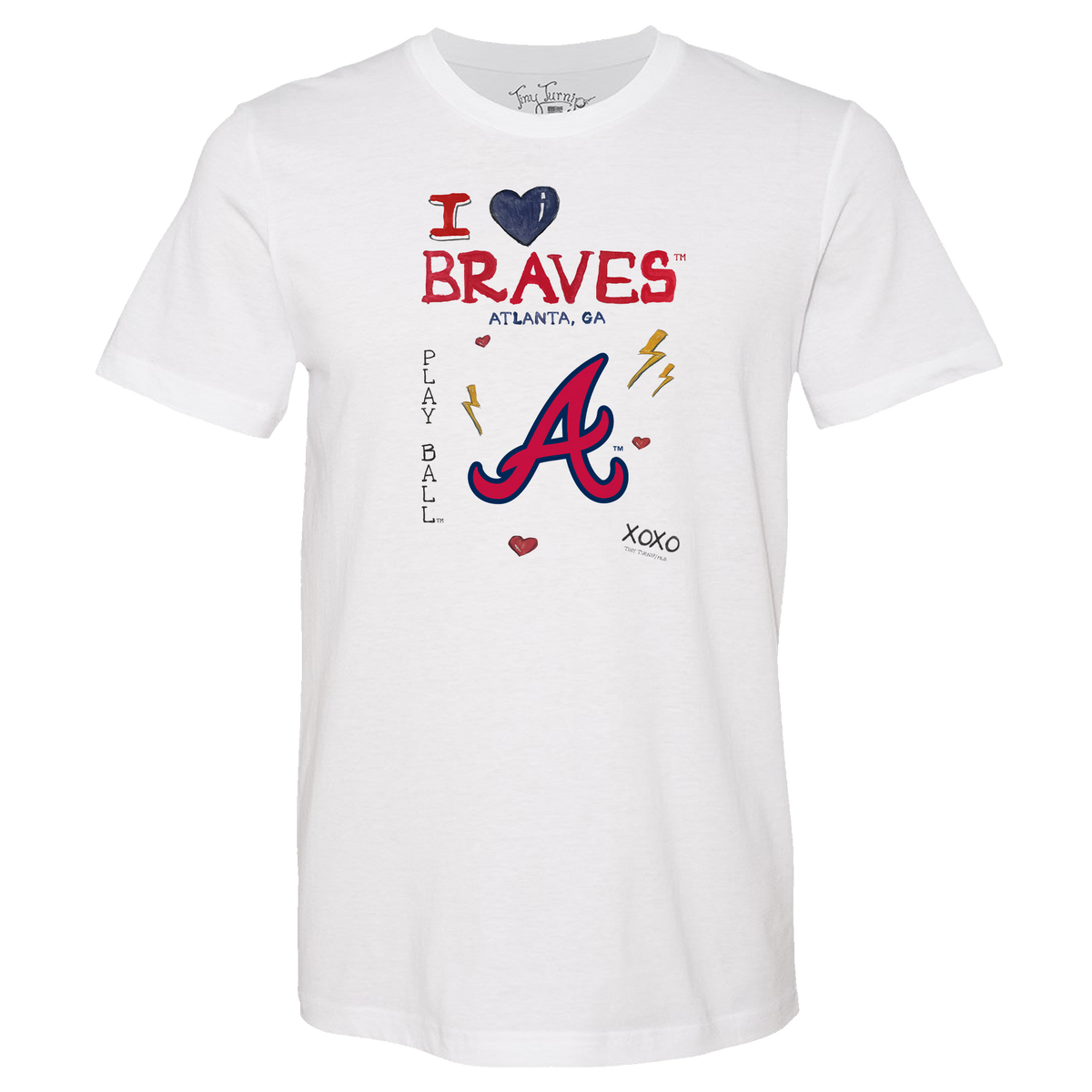I Heart Braves Unisex Tee Shirt - Tiny Turnip