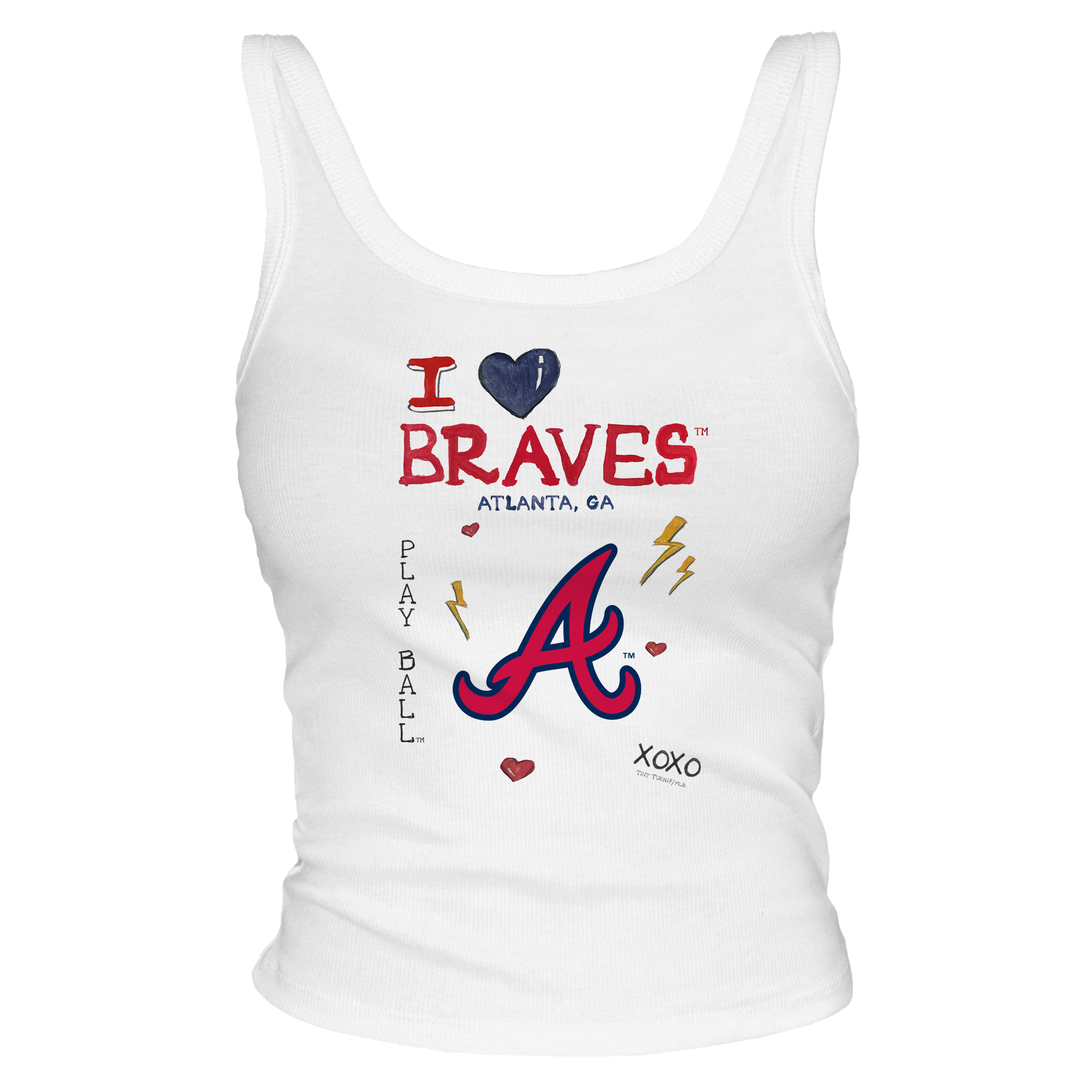 I Heart Braves Tank - Tiny Turnip