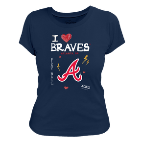 I Heart Braves Women's Tee Shirt - Tiny Turnip