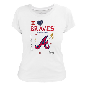 I Heart Braves Women's Tee Shirt - Tiny Turnip