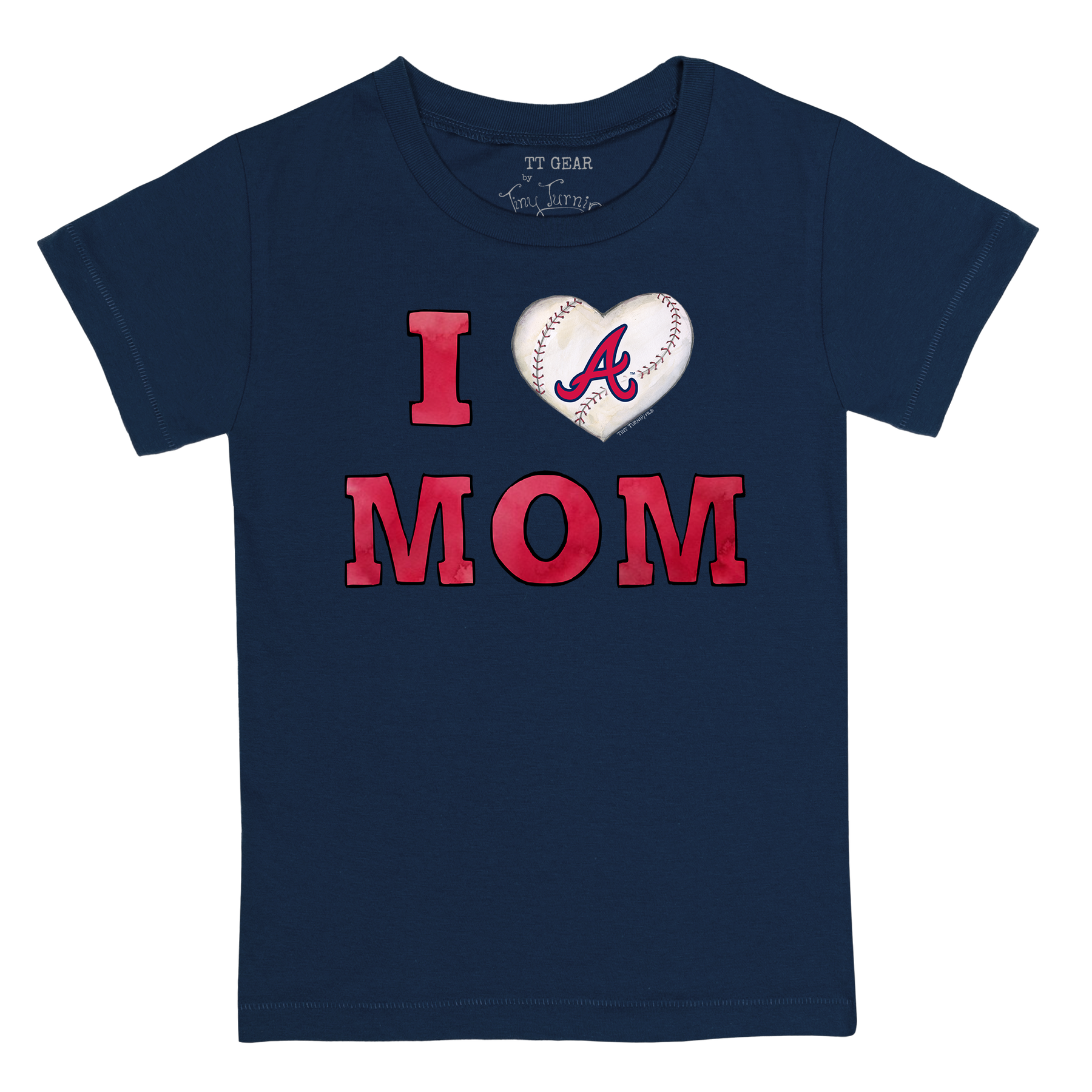 Atlanta Braves I Love Mom Tee Shirt