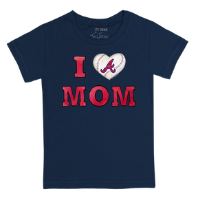 Atlanta Braves I Love Mom Tee Shirt