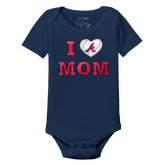 Atlanta Braves I Love Mom Short Sleeve Snapper