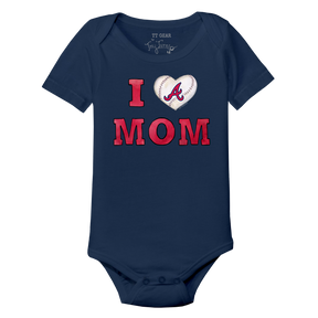 Atlanta Braves I Love Mom Short Sleeve Snapper
