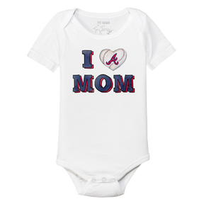 Atlanta Braves I Love Mom Short Sleeve Snapper
