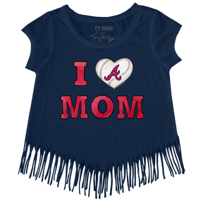 Atlanta Braves I Love Mom Fringe Tee
