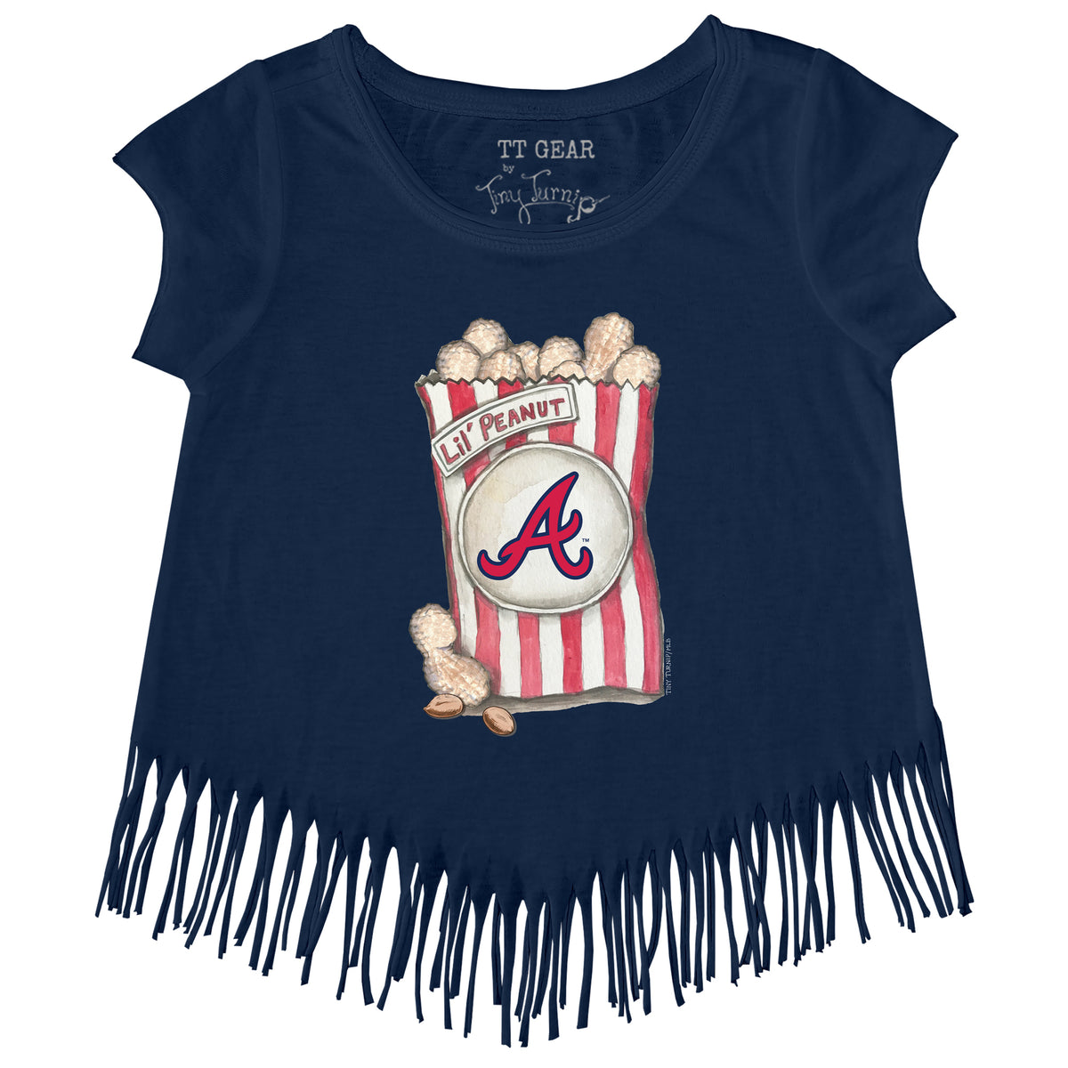 Atlanta Braves Lil' Peanut Fringe Tee