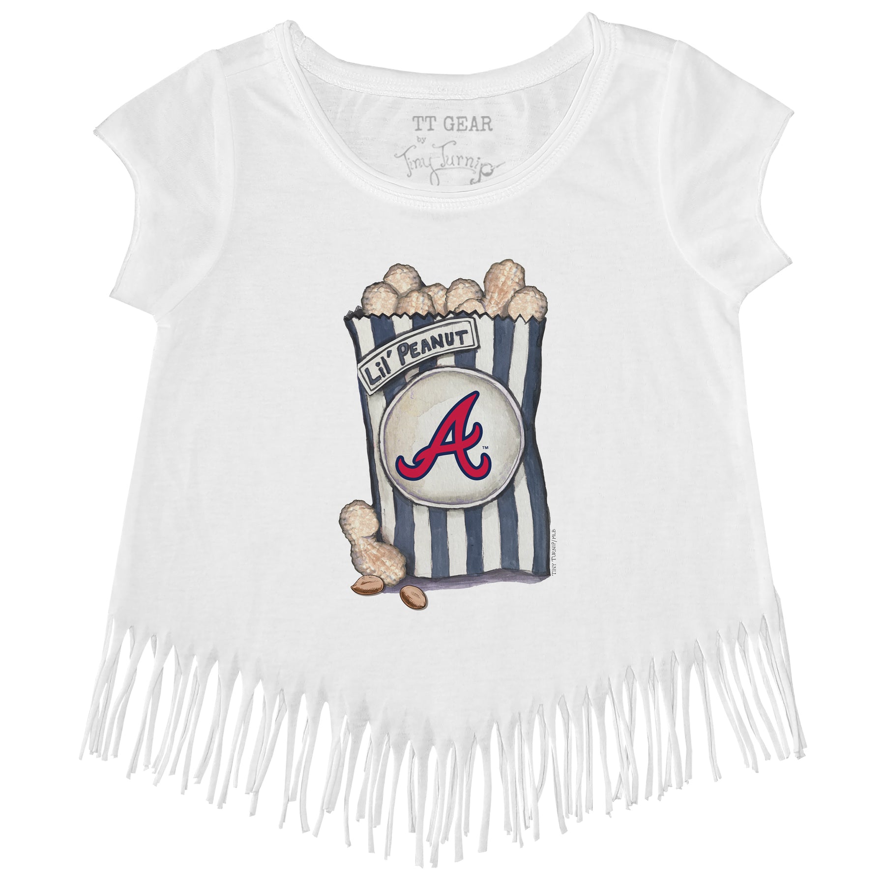 Atlanta Braves Lil' Peanut Fringe Tee