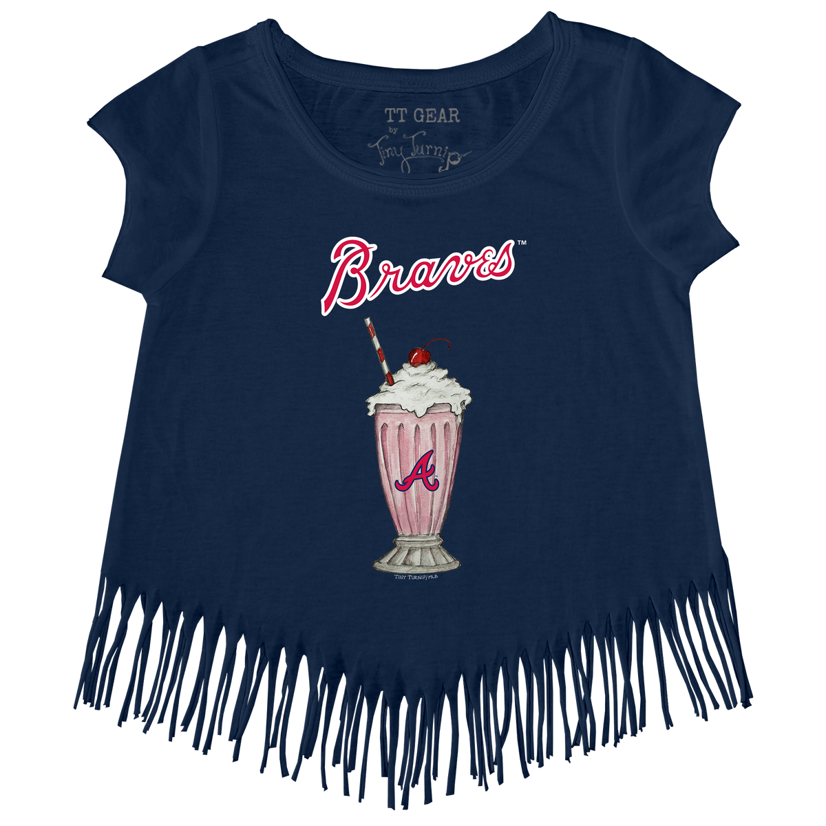 Atlanta Braves Milkshake Fringe Tee