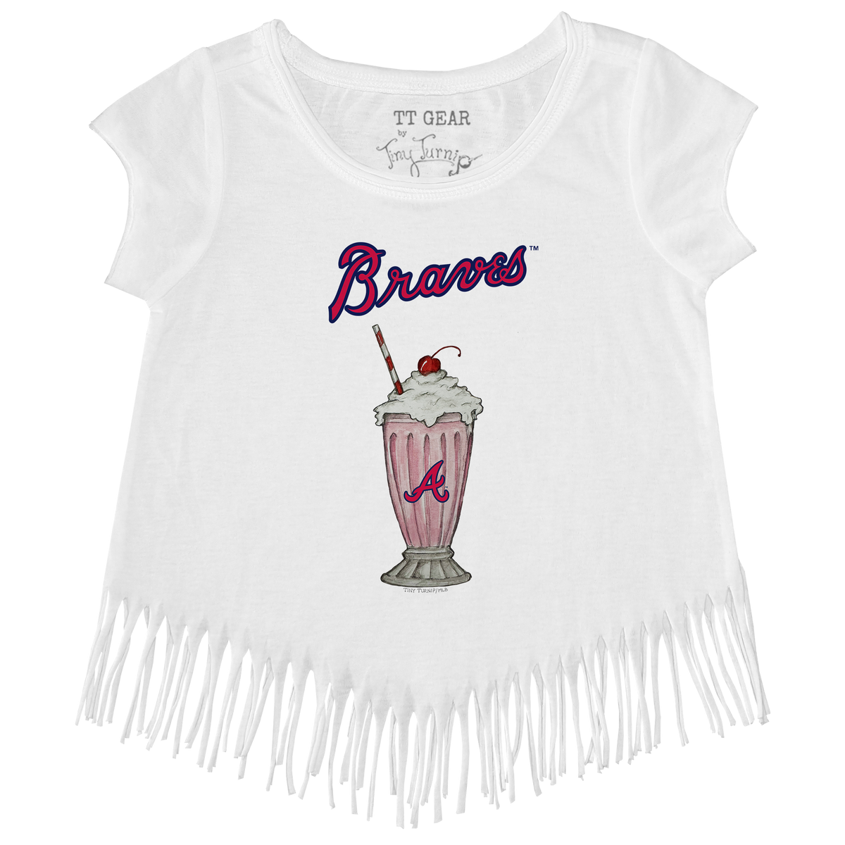 Atlanta Braves Milkshake Fringe Tee