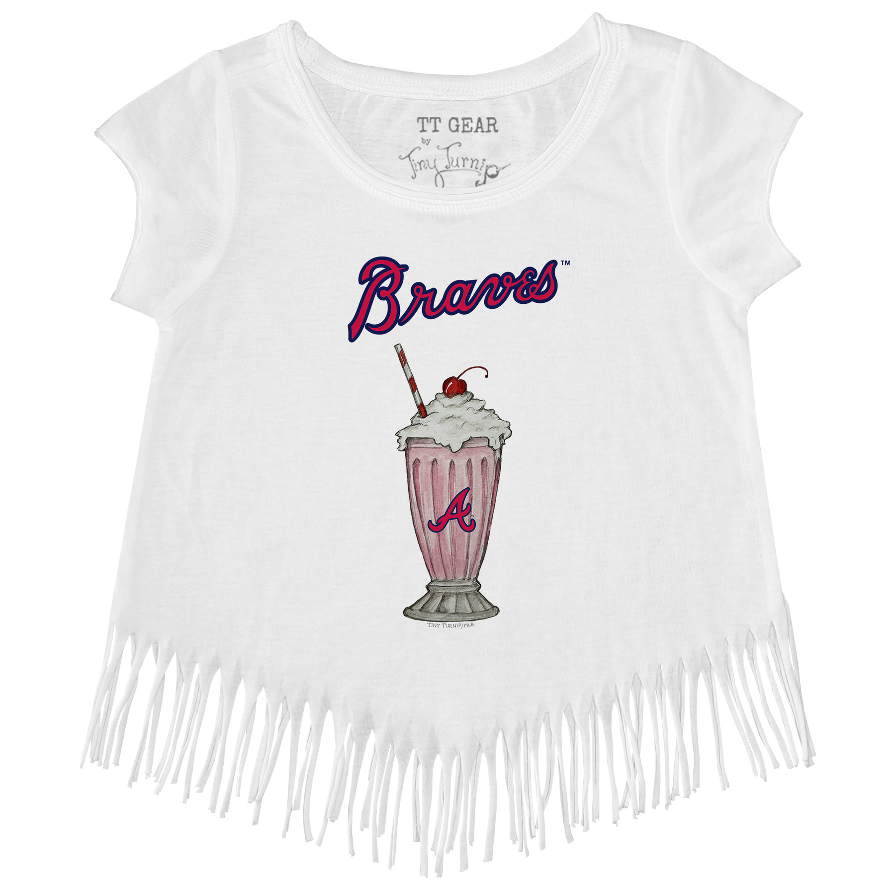 Atlanta Braves Milkshake Fringe Tee