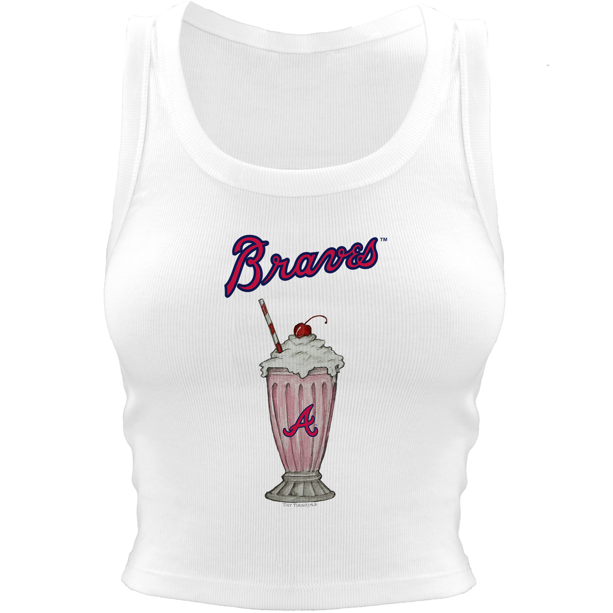 Atlanta Braves Milkshake Crop Tank