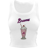Atlanta Braves Milkshake Crop Tank