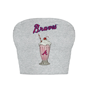 Atlanta Braves Milkshake Crop Tube Top