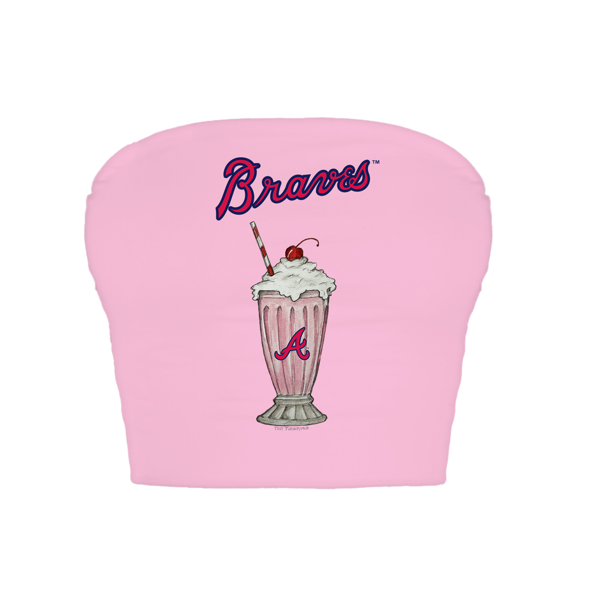 Atlanta Braves Milkshake Crop Tube Top