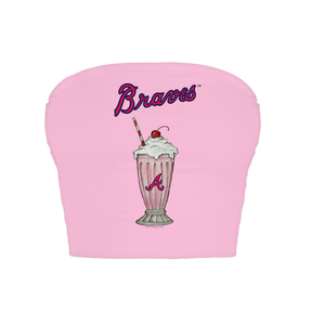 Atlanta Braves Milkshake Crop Tube Top