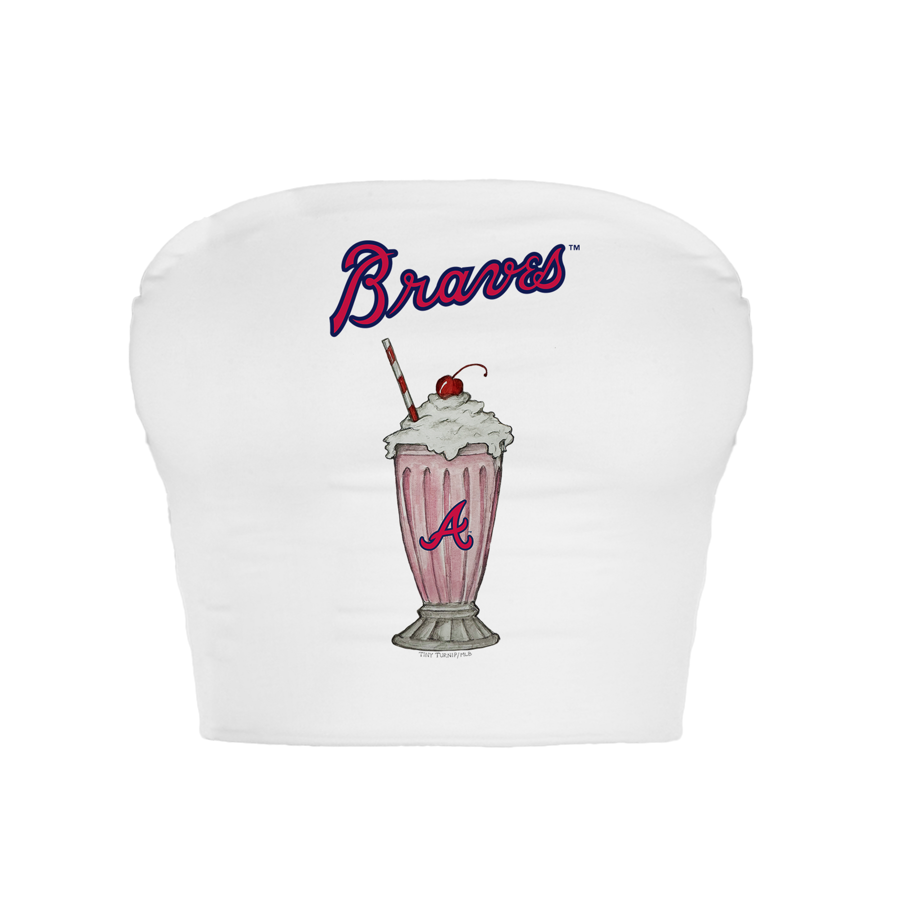 Atlanta Braves Milkshake Crop Tube Top