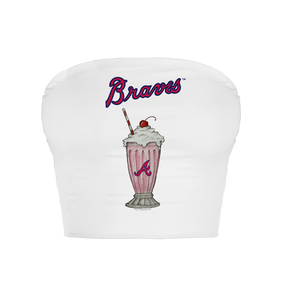 Atlanta Braves Milkshake Crop Tube Top