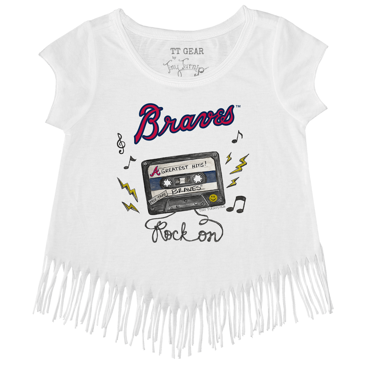 Atlanta Braves Mixtape Fringe Tee - Tiny Turnip