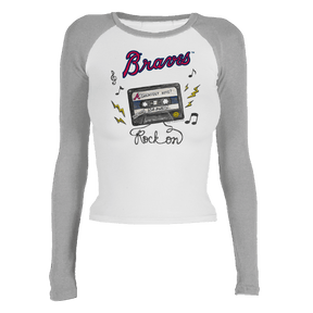 Atlanta Braves Mixtape Roxy Raglan Long Sleeve