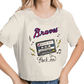 Atlanta Braves Mixtape Vintage Crop Tee