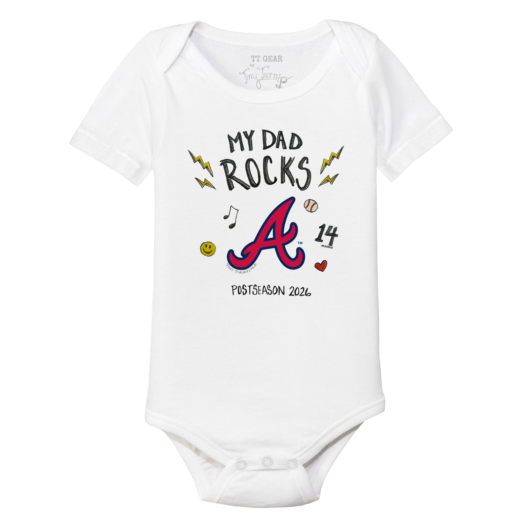 VIP Atlanta Braves Postseason '26 Short Sleeve Snapper - Tiny Turnip