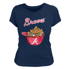 Atlanta Braves Nacho Helmet Tee Shirt - Tiny Turnip