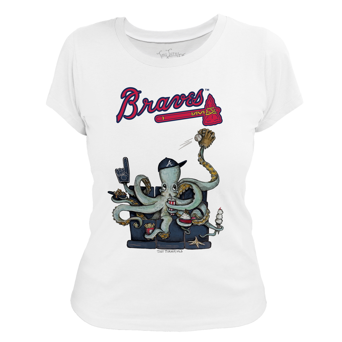 Atlanta Braves Octopus Tee Shirt