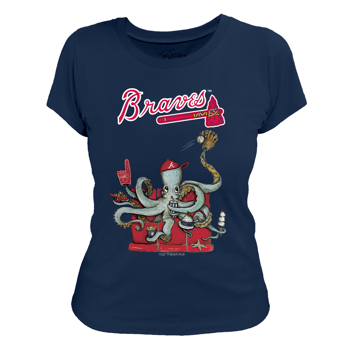Atlanta Braves Octopus Tee Shirt
