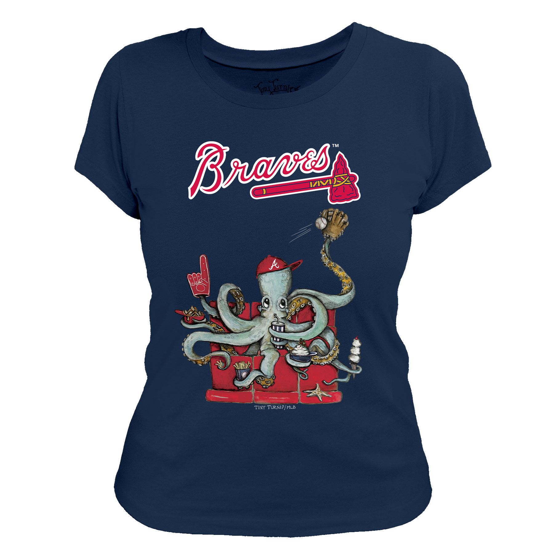 Atlanta Braves Octopus Tee Shirt