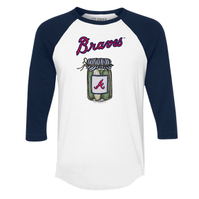 Atlanta Braves Pickle Jar 3/4 Navy Blue Sleeve Raglan