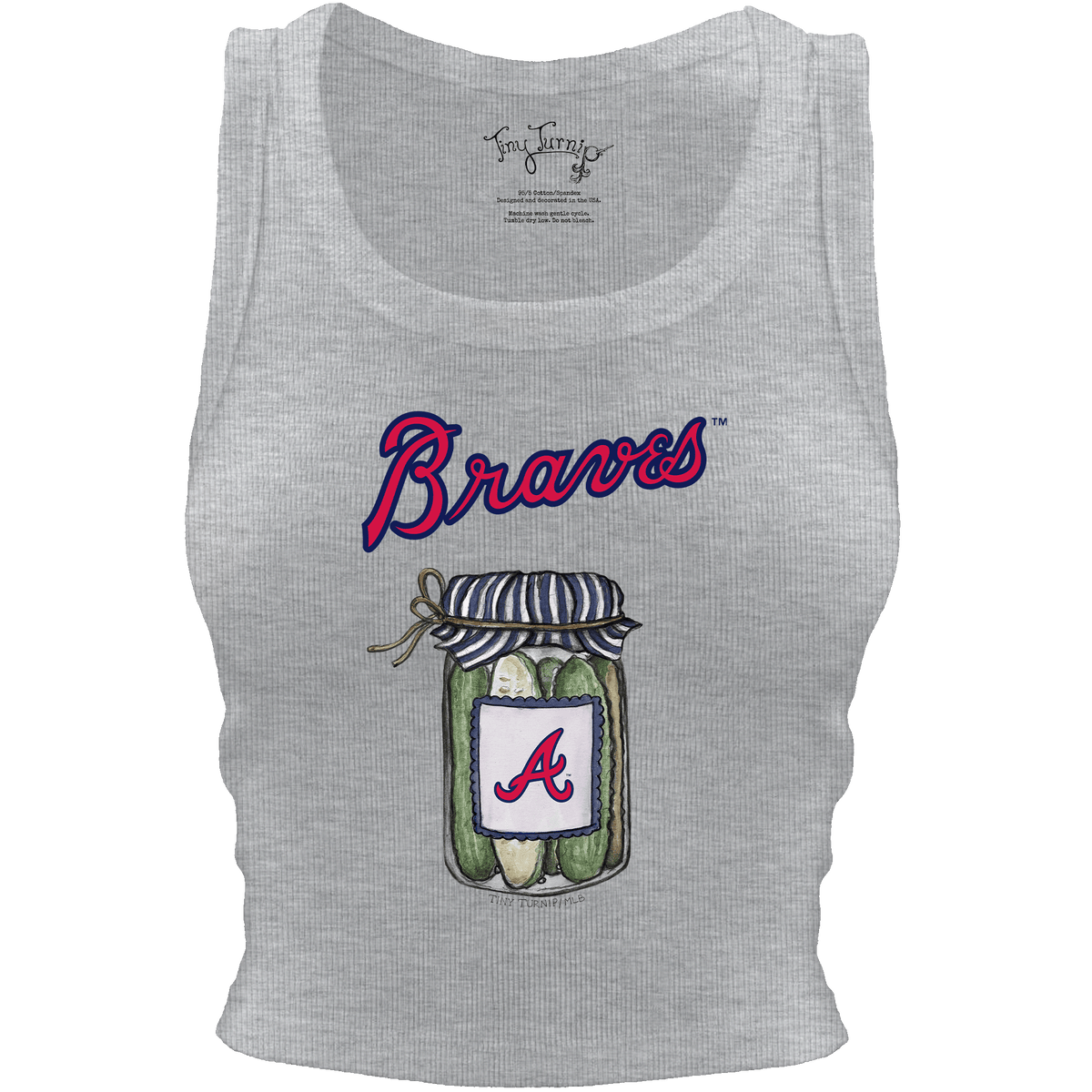 Atlanta Braves Pickle Jar Crop Tank