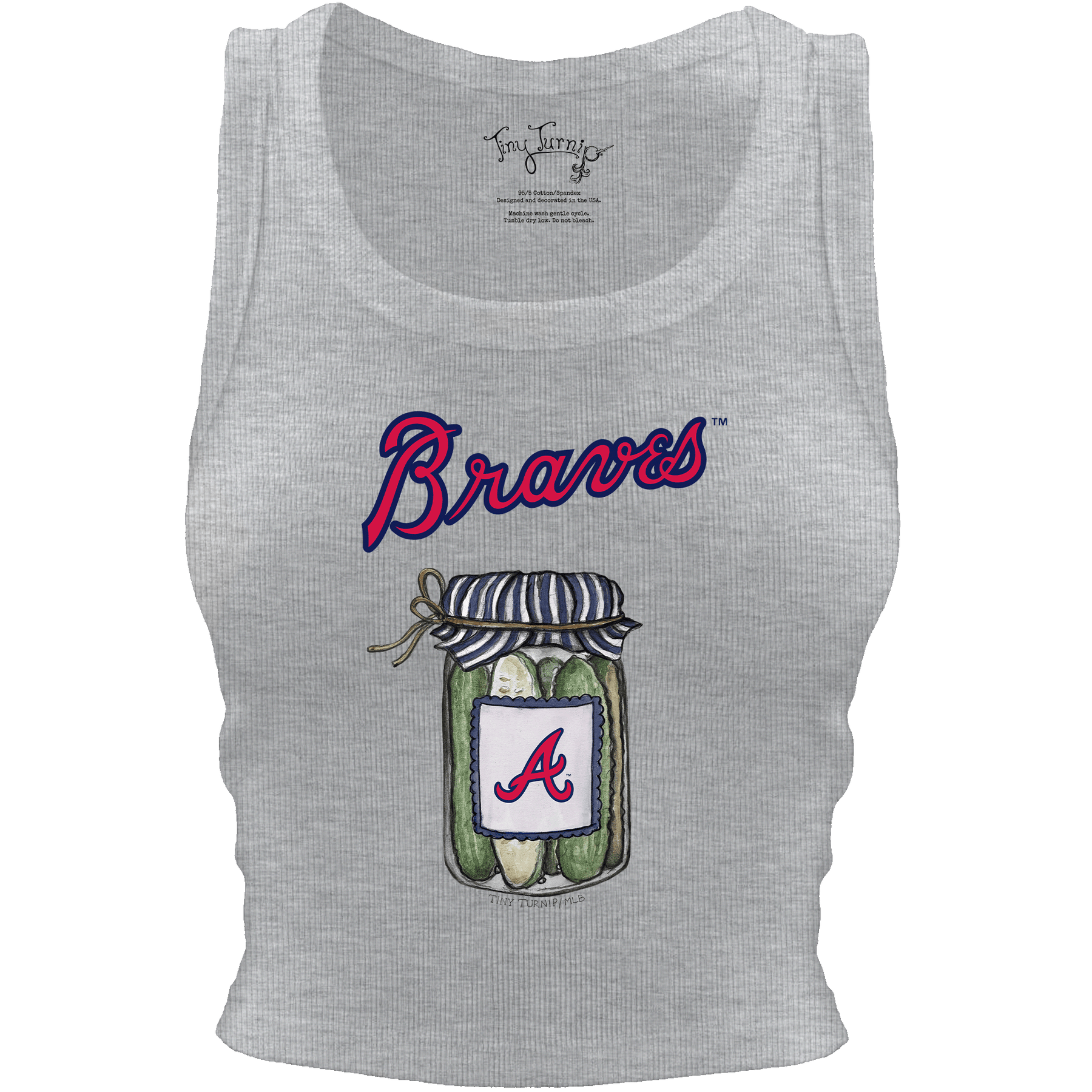 Atlanta Braves Pickle Jar Crop Tank