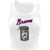 Atlanta Braves Pickle Jar Crop Tank