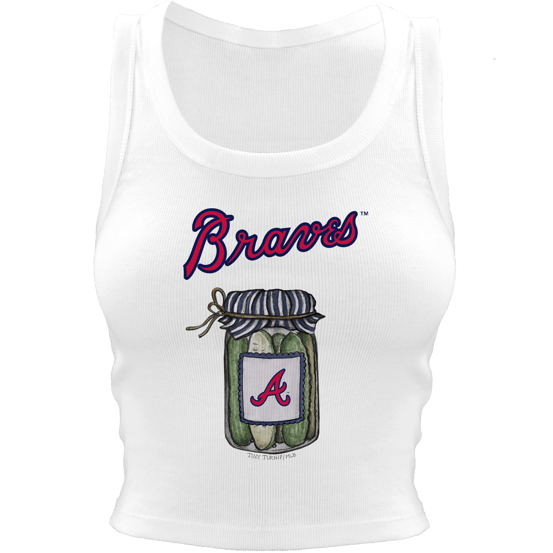 Atlanta Braves Pickle Jar Crop Tank