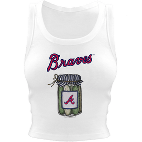 Atlanta Braves Pickle Jar Crop Tank