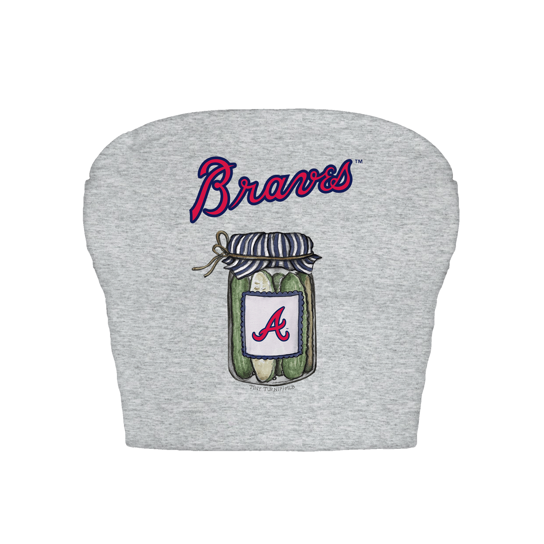 Atlanta Braves Pickle Jar Crop Tube Top
