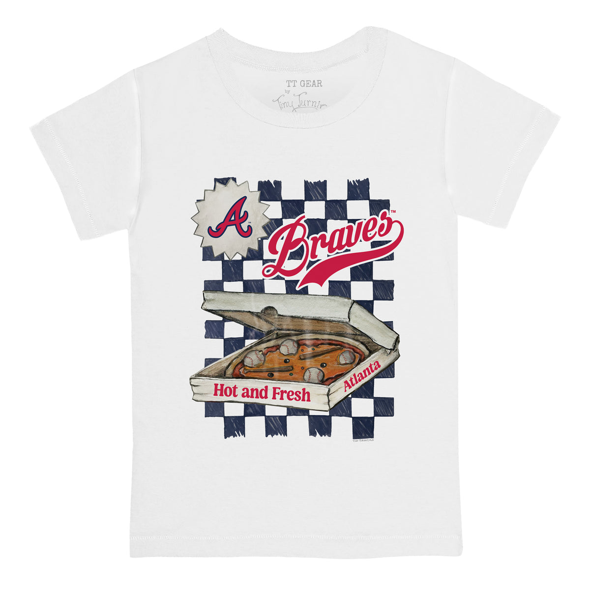 Atlanta Braves Pizza Tee Shirt